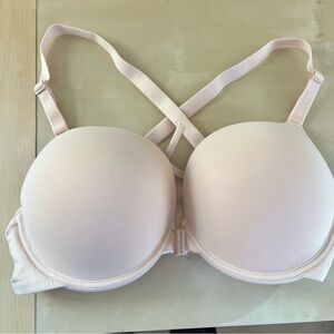 Elegant Light Tan Women's Padded Crossback Bra NWT